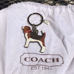 Coach beagle keychain